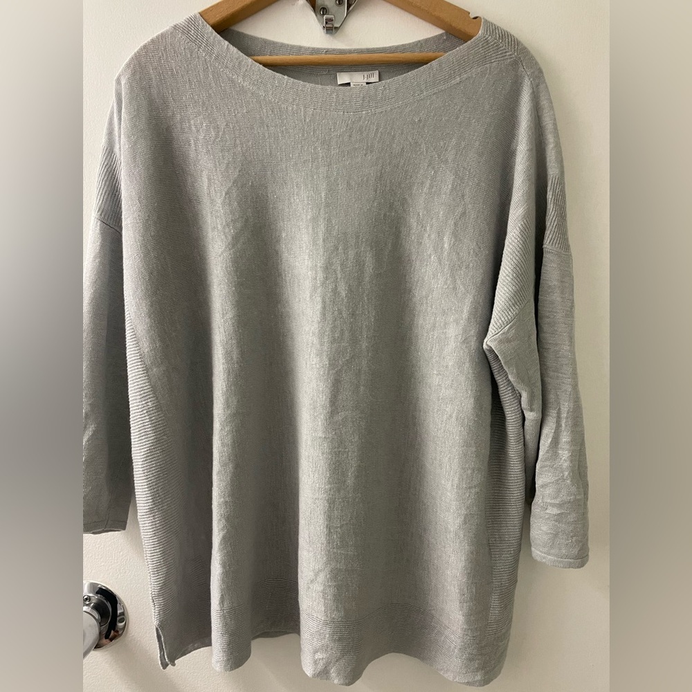 J. Jill Linen Blend Lightweight Sweater